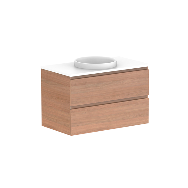 ADP Glacier Pro All Drawer Twin Vanity with Caesarstone