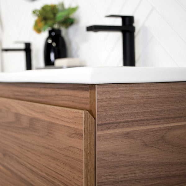ADP Glacier Lite Door and Drawer Slim Vanity with Ceramic Top