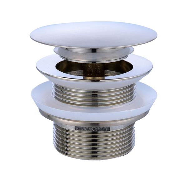 Turner Hastings Safety Pull Out Pop Up Bath Waste with 50mm Tail - Brushed Nickel