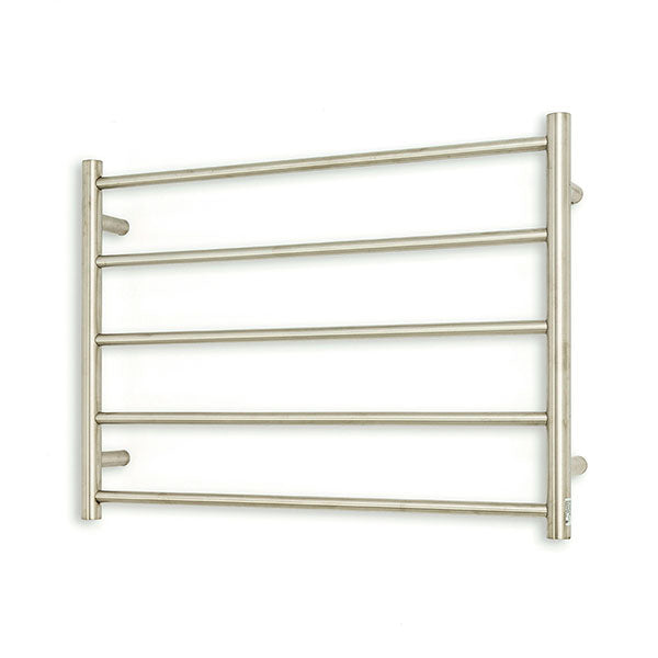 Radiant Round 5 Bar Non-Heated Rail 750mmx500mm Brushed Stainless Steel