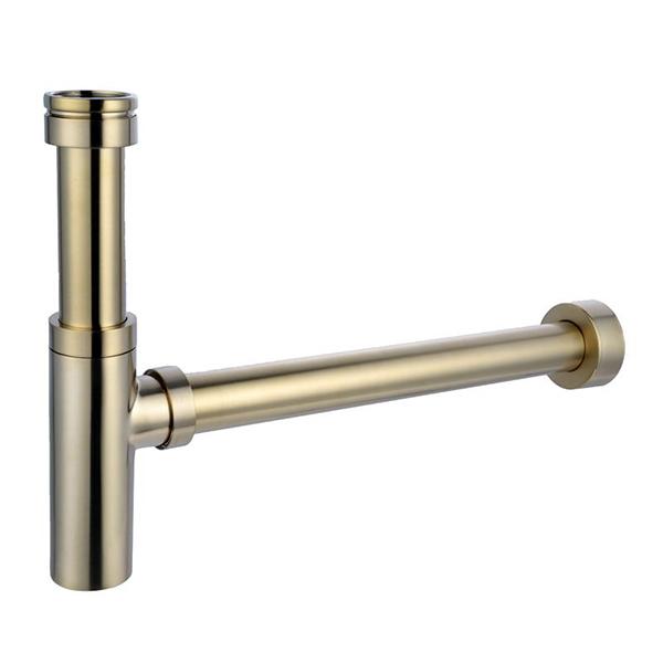 Turner Hastings Aurora Adjustable Brass 40mm Bottle P Trap-Brushed Brass