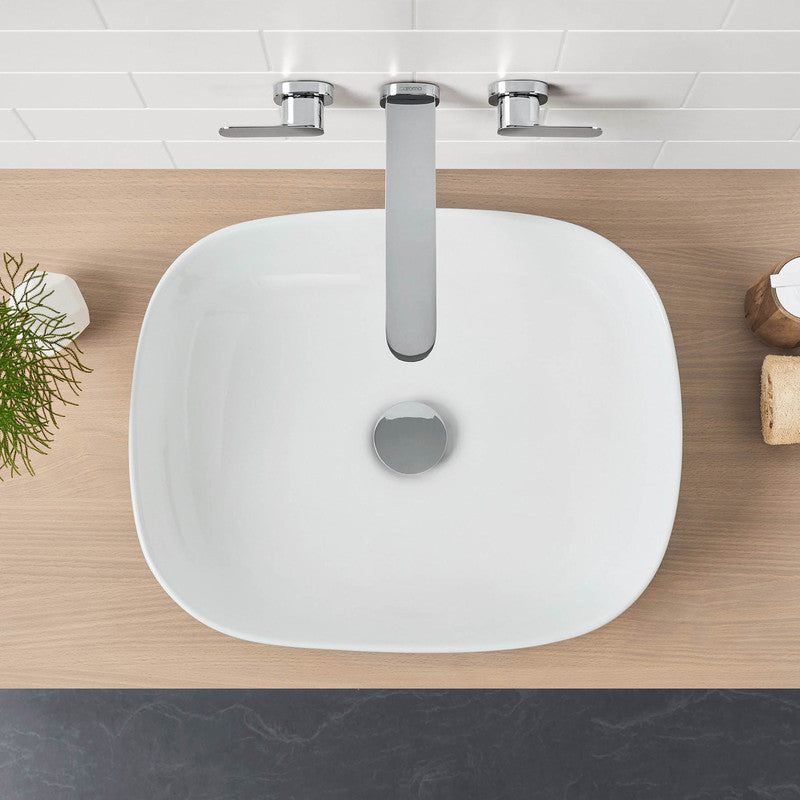 Caroma Artisan Above Counter Basin Curved Rectangle 480mm