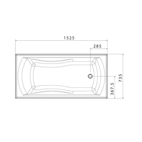 Caroma Maxton Bath by Caroma - The Blue Space