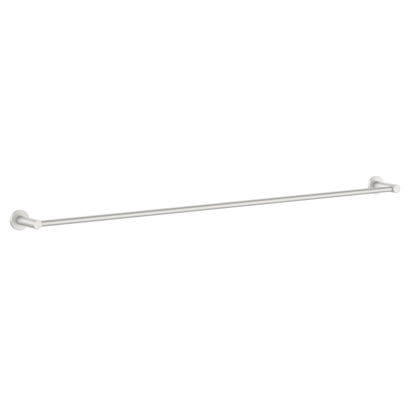 Clark Round Single Towel Rail Brushed Nickel