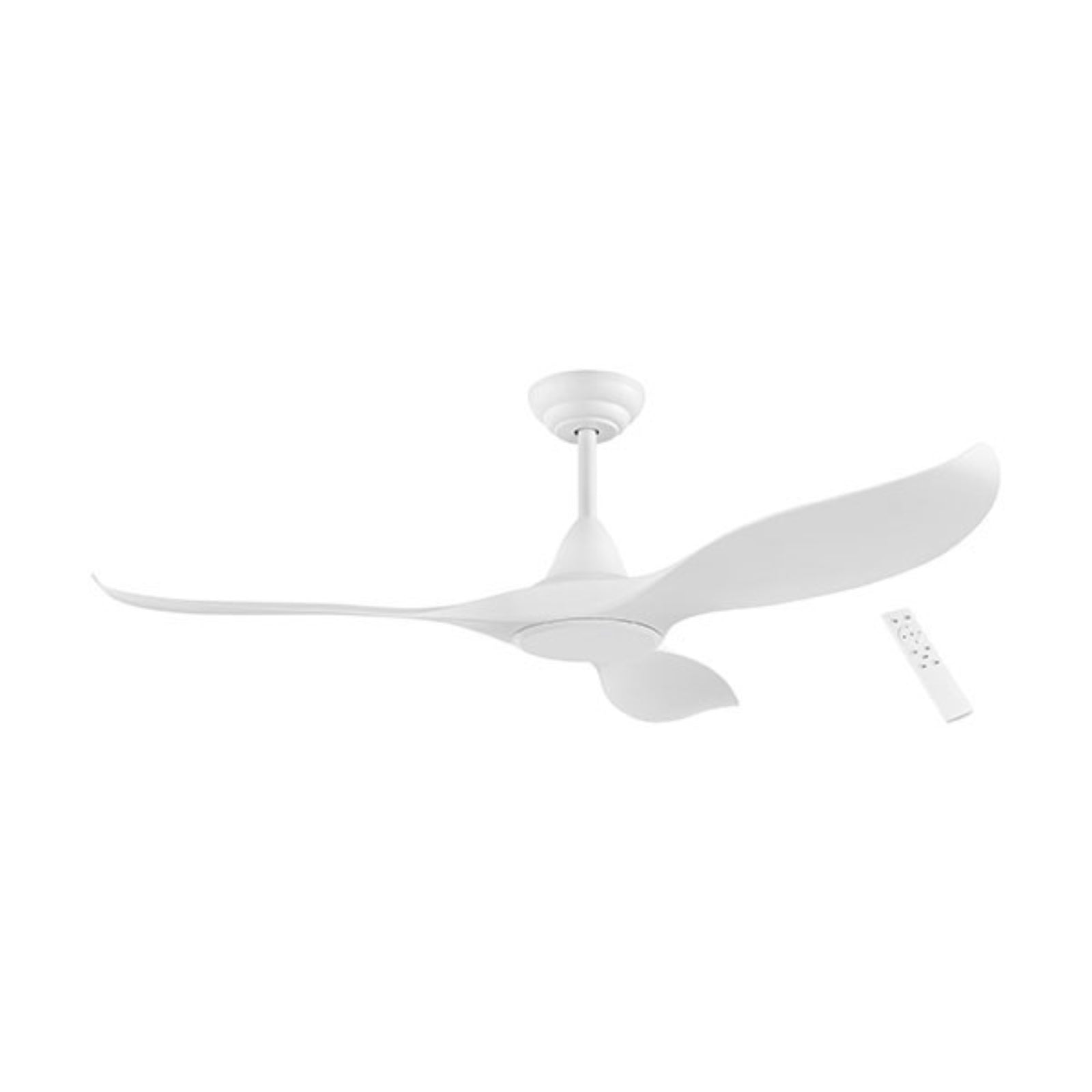Side Eglo Noosa 52in 132cm DC Ceiling Fan - White 203371 - The Blue Space