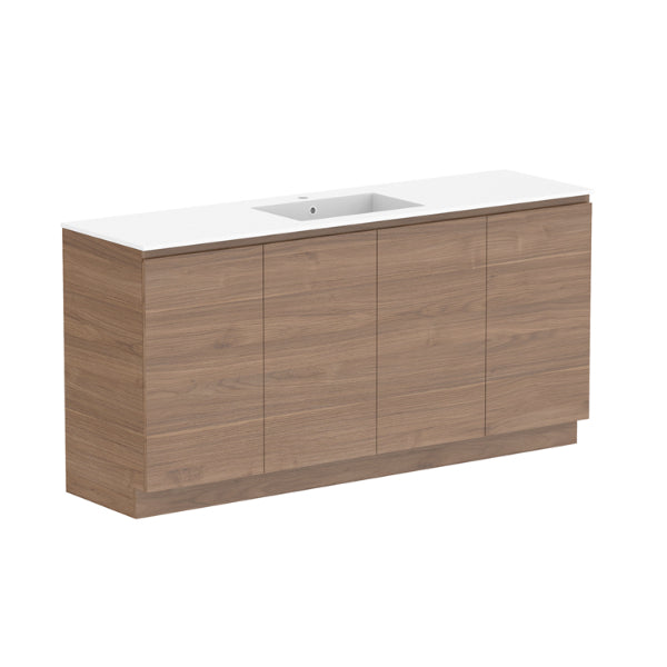 ADP Glacier Lite All Door Trio Vanity with Cast Marble Top
