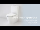 Caroma Luna Slim Cleanflush Toilet Suite - Upgraded Seat Design