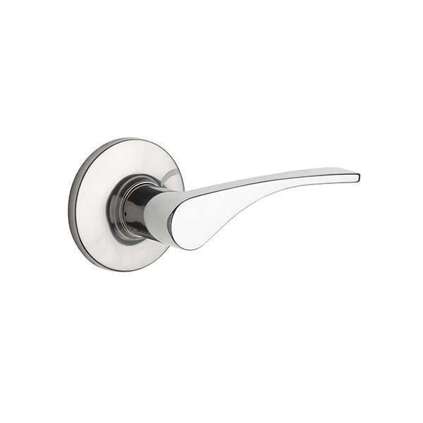 Lane Victoria Dummy Lever Door Handle Set On Round Rosette Polished Chrome