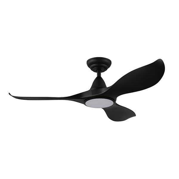 Eglo Noosa 46" 116cm DC Ceiling Fan with 18W LED CCT Light - Black - The Blue Space