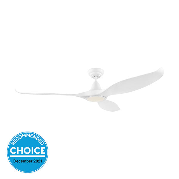 Eglo Noosa 60in 152cm DC Ceiling Fan with 18W LED CCT Light - White