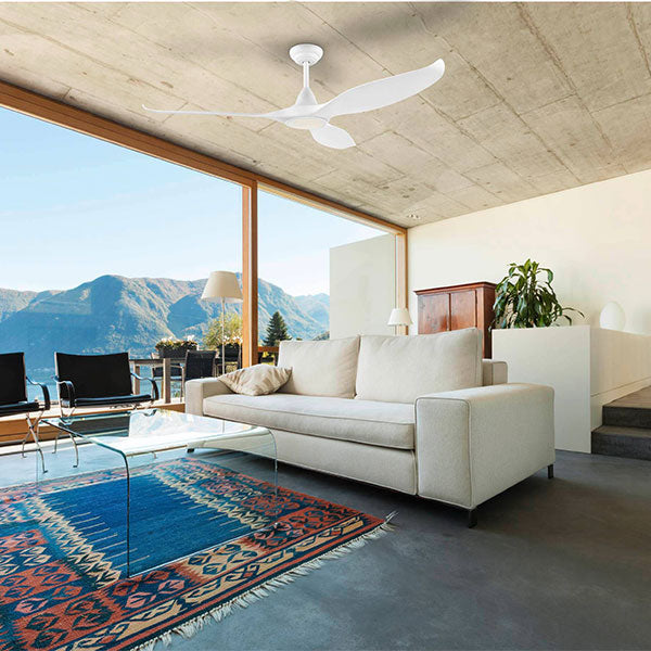 Eglo Noosa 60in 152cm DC Ceiling Fan with 18W LED CCT Light - White