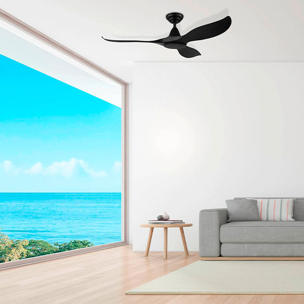Eglo Noosa 52in 132cm DC Ceiling Fan - Black