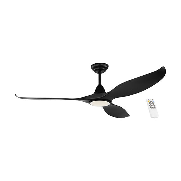 Eglo Noosa 60in 152cm DC Ceiling Fan with 18W LED CCT Light - Black