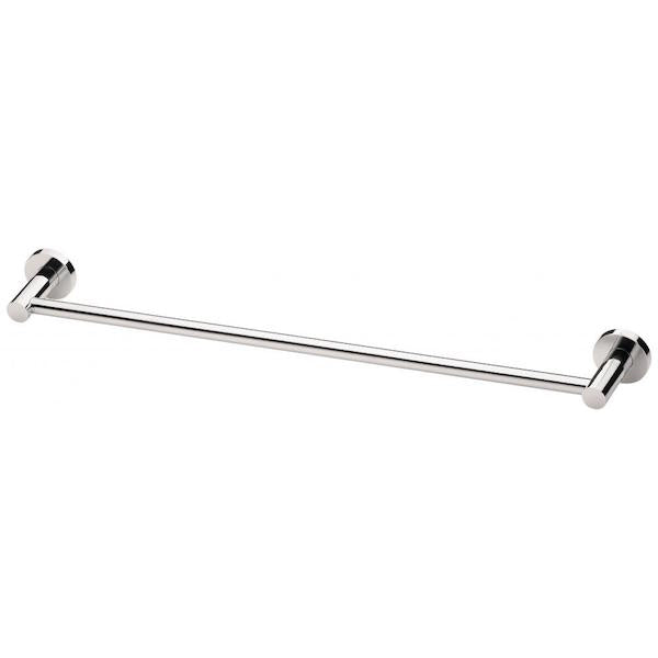 Phoenix Radii Single Towel Rail Round Plate-Chrome