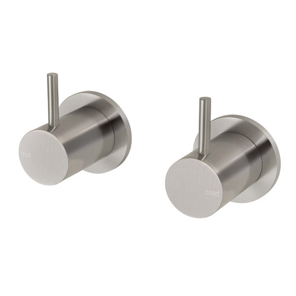 Phoenix Vivid Slimline Wall Top Assemblies Extended 15mm - Brushed Nickel