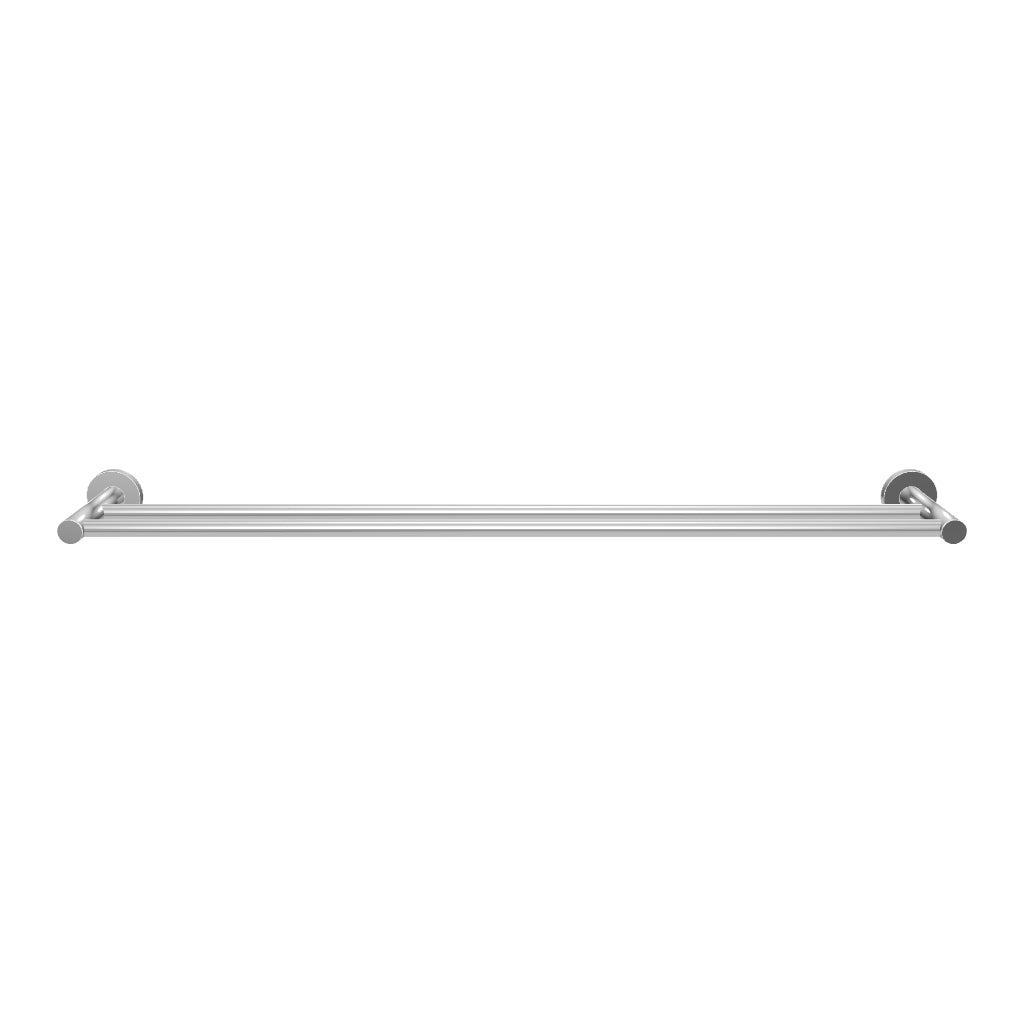Phoenix Radii Double Towel Rail Round Plate Chrome 3D Model - The Blue Space