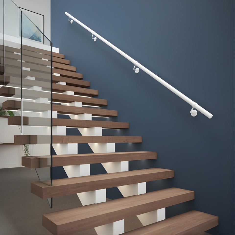 Rothley Anti Bacterial Indoor Handrail Kit Matt White