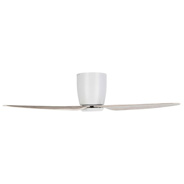 Eglo Seacliff 44in 112cm DC Ceiling Fan - White with Oak finish