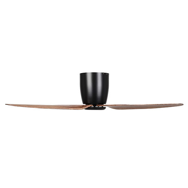 Eglo Seacliff 44in 112cm DC Ceiling Fan - Black with Light Walnut finish