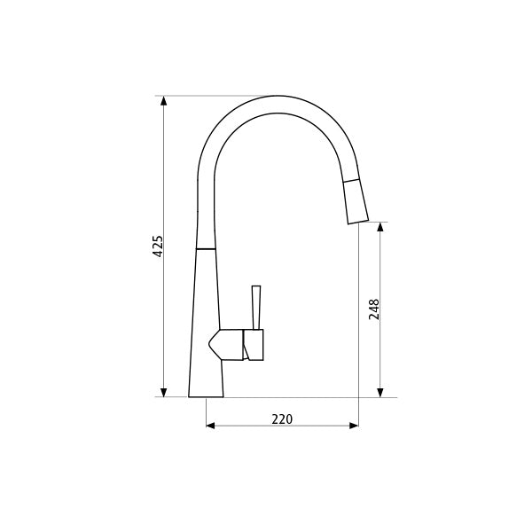 Seima Paloma Swivel Pullout Kitchen Mixer