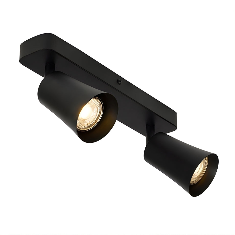 Telbix Alvey GU10 2 Light Spotlight Black