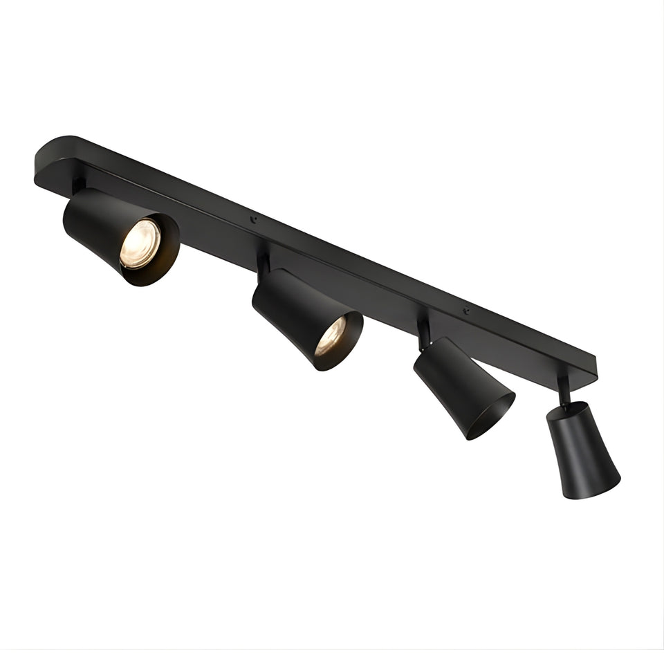 Telbix Alvey GU10 4 Light Spotlight Black