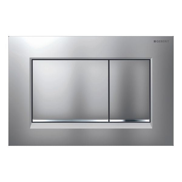 Geberit Sigma20 Square Actuator Dual Flush Plate Matte Chrome