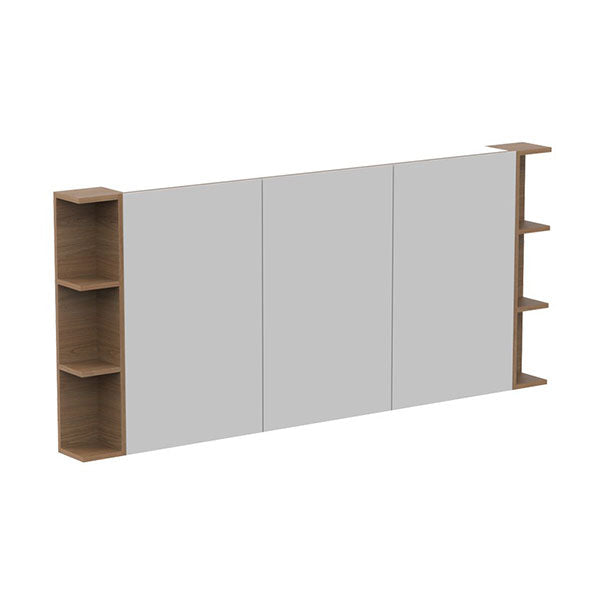 ADP Glacier Shaving Cabinet 3 Door 1800mm Double Shelf Side - The Blue Space
