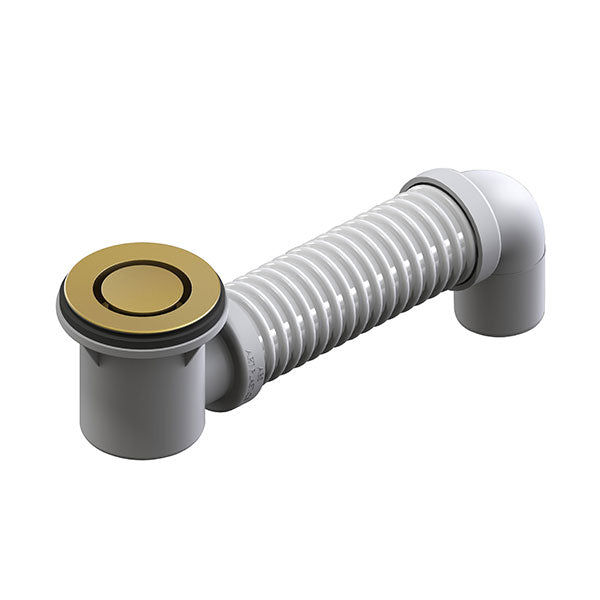 ART Australia Bath Bend Pop Down and Connector Brushed Gold - The Blue Space