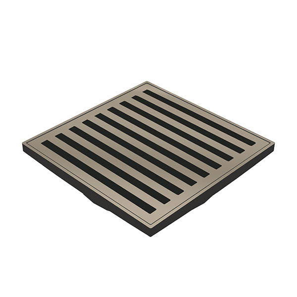 ART Australia Organics Slotted Floor Waste 100mm Brushed Nickel