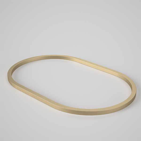 Caroma Liano II 600mm Pill Dress Ring – PVD Brushed Brass