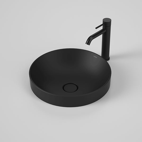 Caroma Liano II 400mm Round Inset Basin – Matte Black