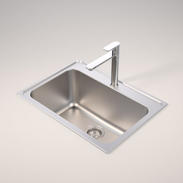 Caroma Luna 45 Litre Stainless Steel Laundry Sink - The Blue Space