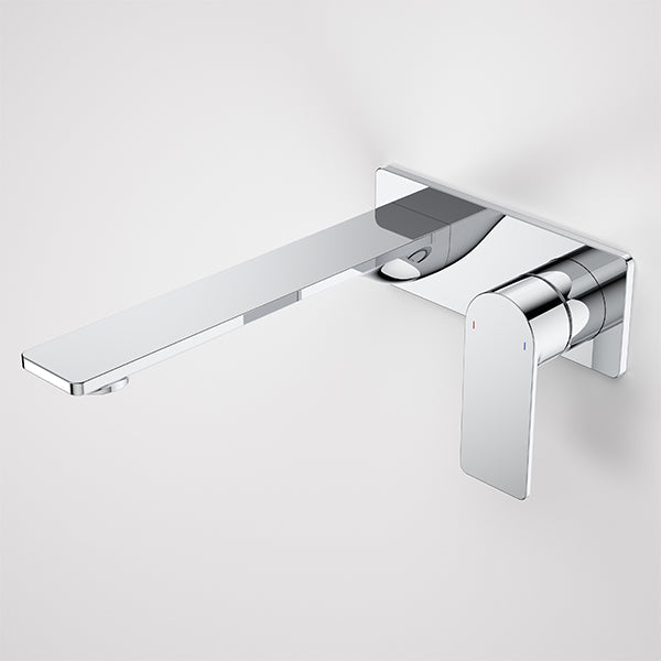 Caroma Urbane II 220mm Lead Free Wall Basin/Bath Mixer Rectangle Chrome