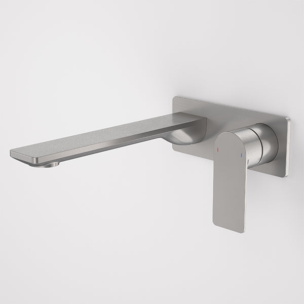 Caroma Urbane II 220mm Lead Free Wall Basin/Bath Mixer Rectangle Gunmetal
