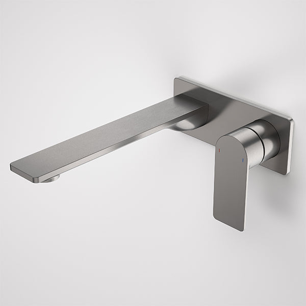 Caroma Urbane II 220mm Lead Free Wall Basin/Bath Mixer Rectangle Gunmetal