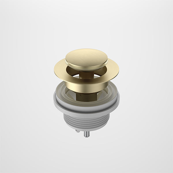 Caroma Bath Pop-up Plug & Waste Brushed Brass - The Blue Space