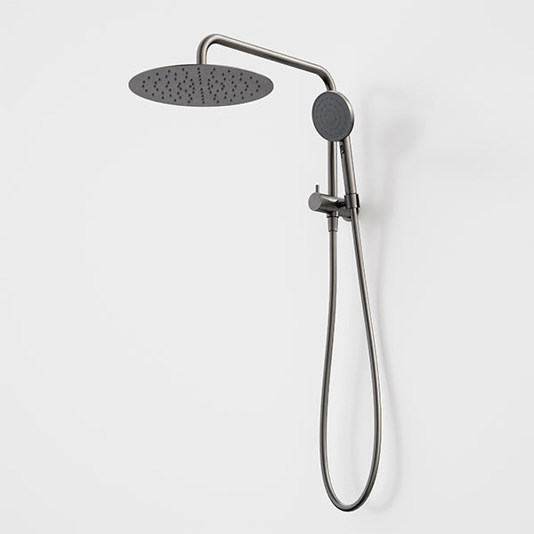 Caroma Urbane II Compact Twin Shower Gunmetal - The Blue Space