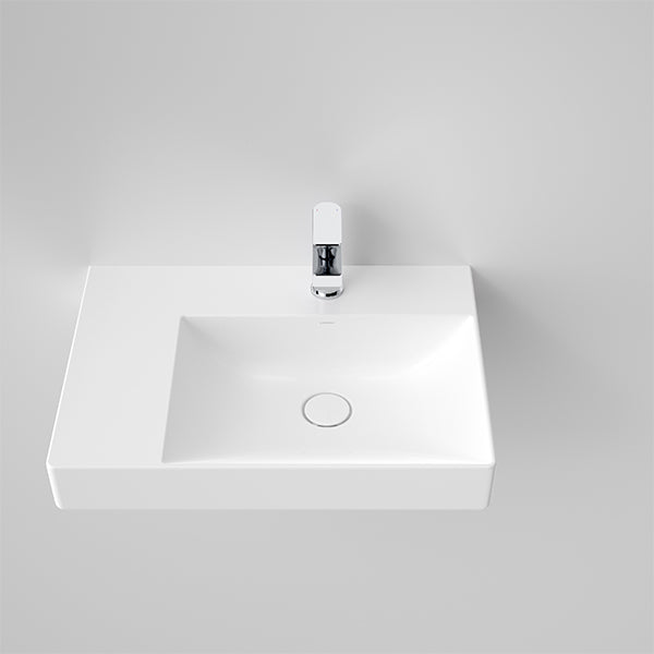 Caroma Urbane II Left Hand Shelf Wall Basin One Taphole - The Blue Space