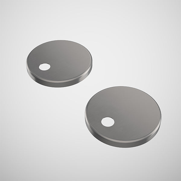Caroma Toilet Seat Hinge Caps (Urbane / Contura / Riviere) - Gunmetal