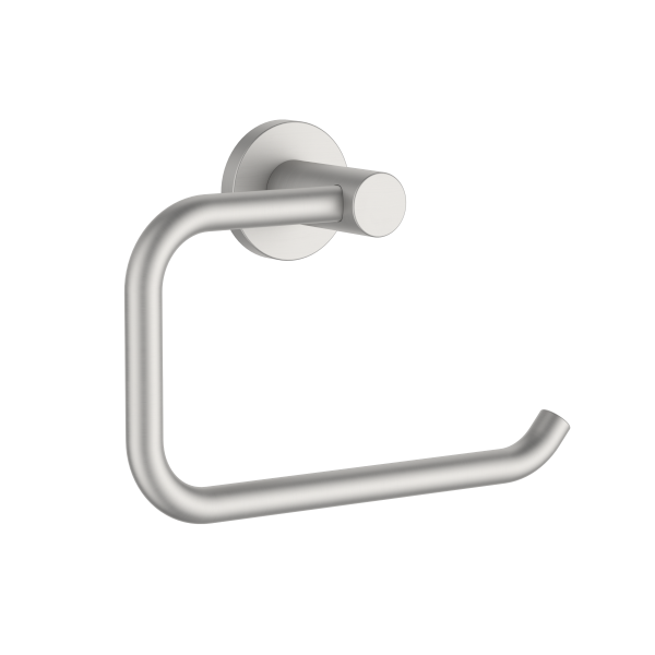 Clark Round Toilet Roll Holder - Brushed Nickel