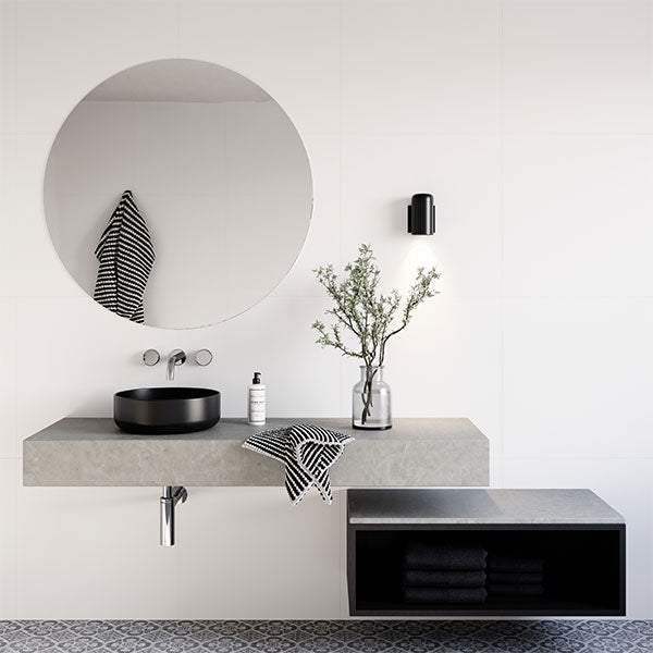 Eight Quarters Amaroo Circle Mini 310mm Above Counter Basin - Matte Black