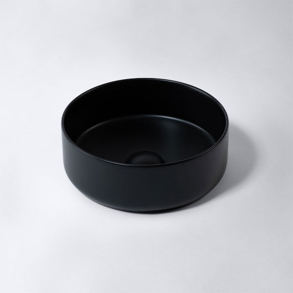 Eight Quarters Amaroo Circle Mini 310mm Above Counter Basin - Matte Black
