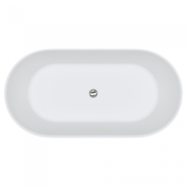 Fienza Kaya Slim Wall Matte White Stone Bath 1500mm