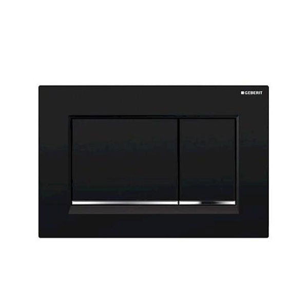 Geberit Sigma20 Square Dual Flush Plate Black