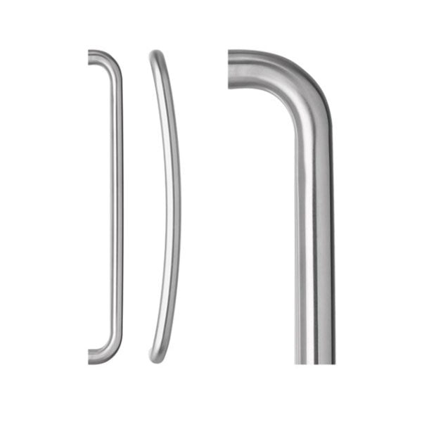 Lockwood Entrance Pull Door Handle 192 Satin Stainless Steel