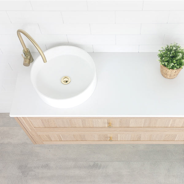 Marquis Pier Wall Hung Vanity Top View - The Blue Space