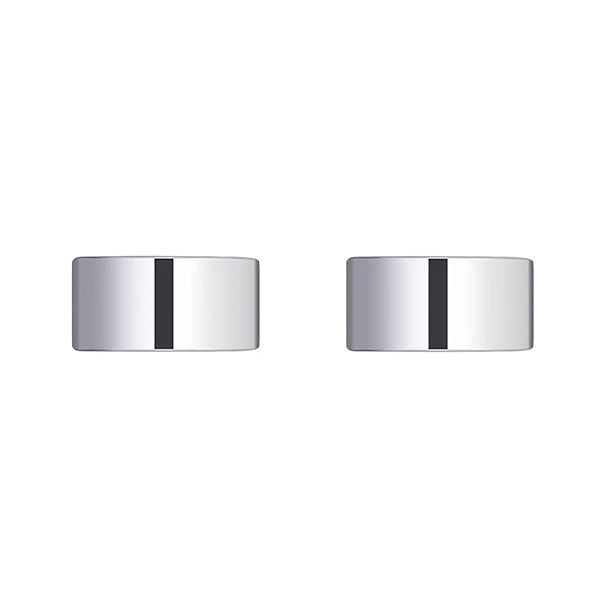 Meir Circular Wall Taps Polished Chrome - The Blue Space