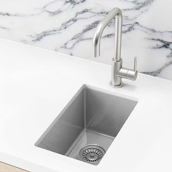 Meir Kitchen Mini Sink Single Bowl 272mm x 382mm - Brushed Nickel
