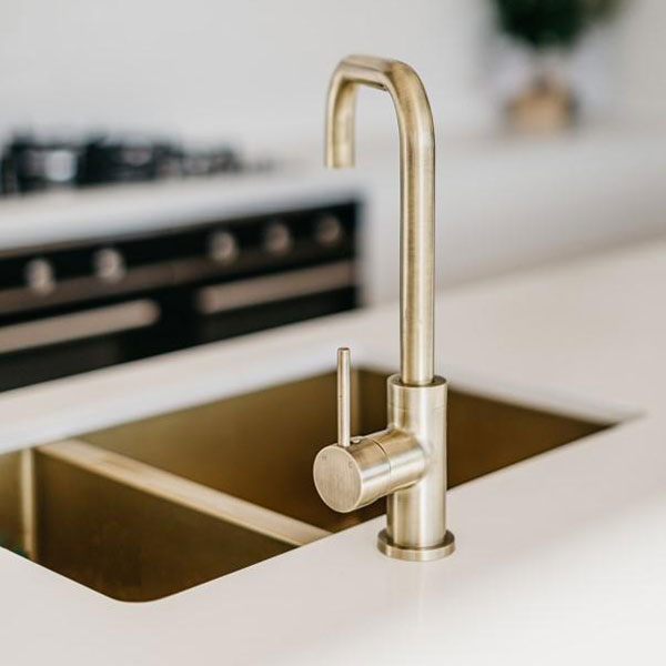 Meir 1.5 Bowl PVD Kitchen Sink 670mm - Tiger Bronze